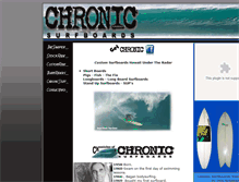 Tablet Screenshot of chronicsurfboards.com